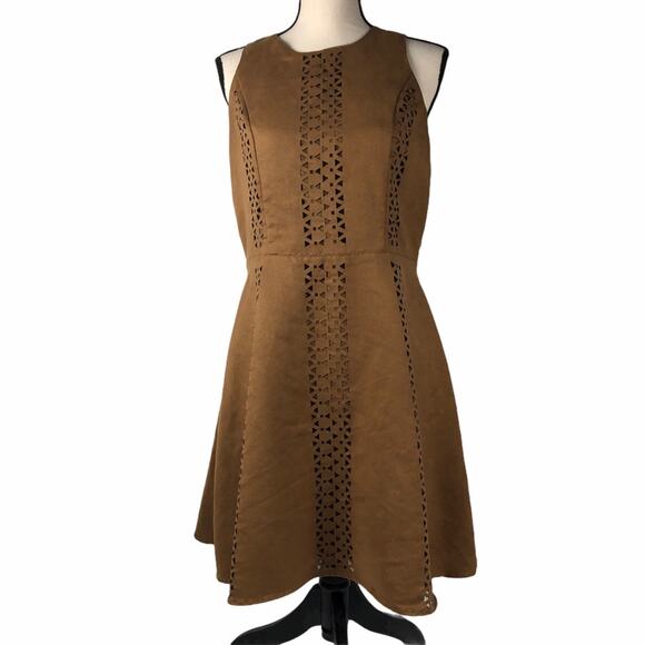 Vegan Suede Cowgirl Dress  By Mossimo size Medium - Picture 2 of 7